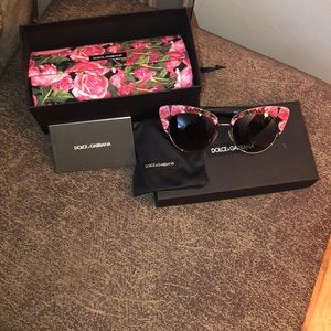 Dolce & Gabbana Cat-Eye Floral Glasses